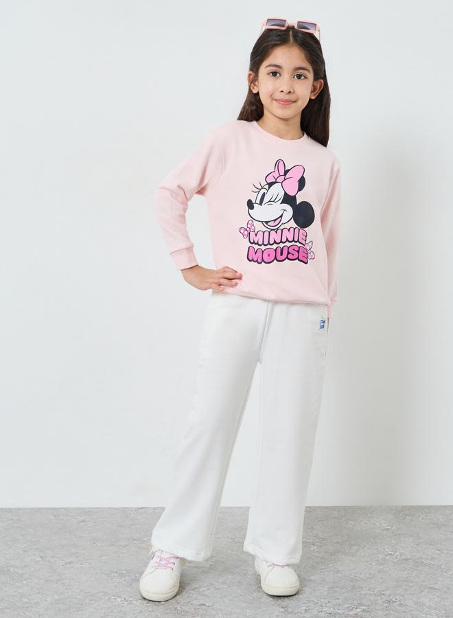 Styli Girls Cotton Minnie Mouse Graphic Sweatshirt - Image 2